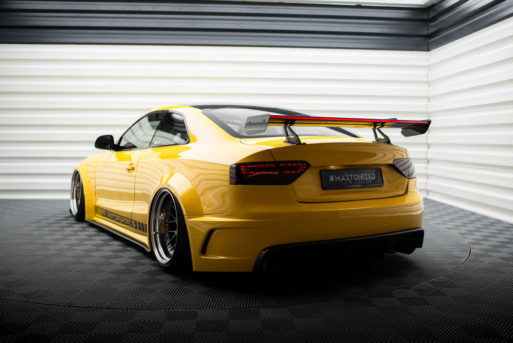 Maxton Design Alerón de carbono With Upper Swan Mounting + LED para Audi A5 Coupe 8T - imagen 10