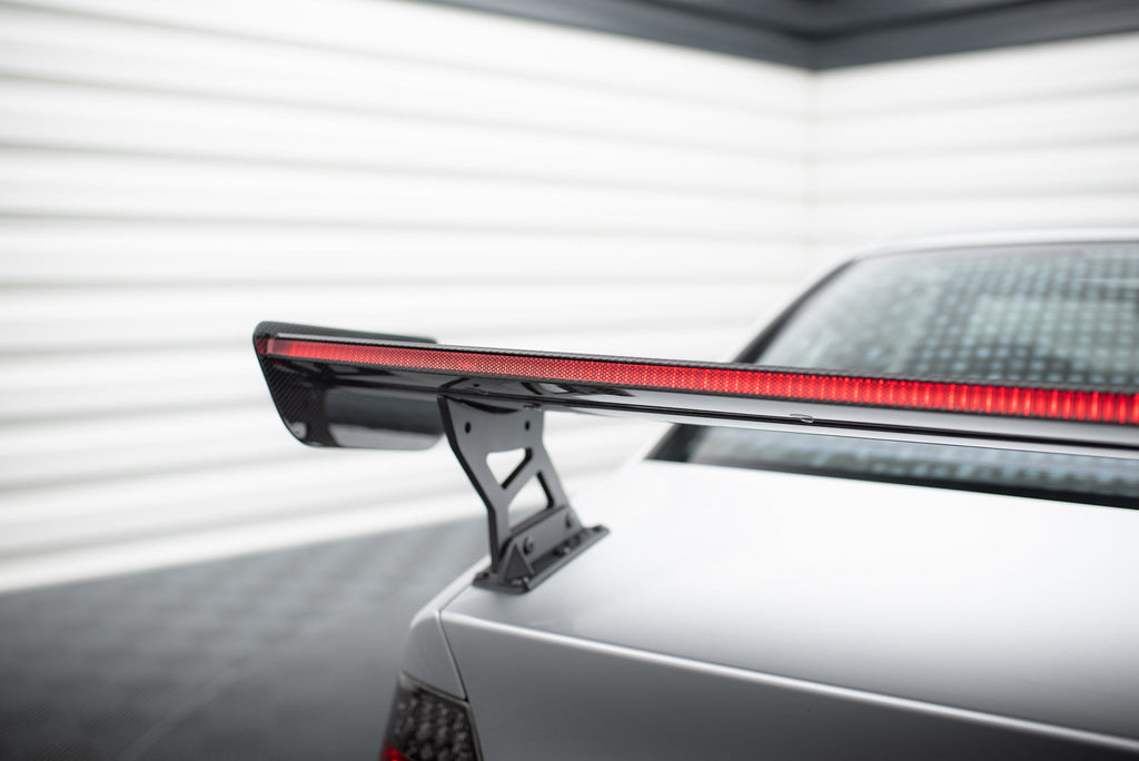 Maxton Design Alerón de carbono With External Brackets Uprights + LED para BMW 3 Coupe E46 - imagen 5