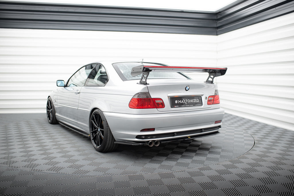 Maxton Design Alerón de carbono With External Brackets Uprights + LED para BMW 3 Coupe E46 - imagen 4