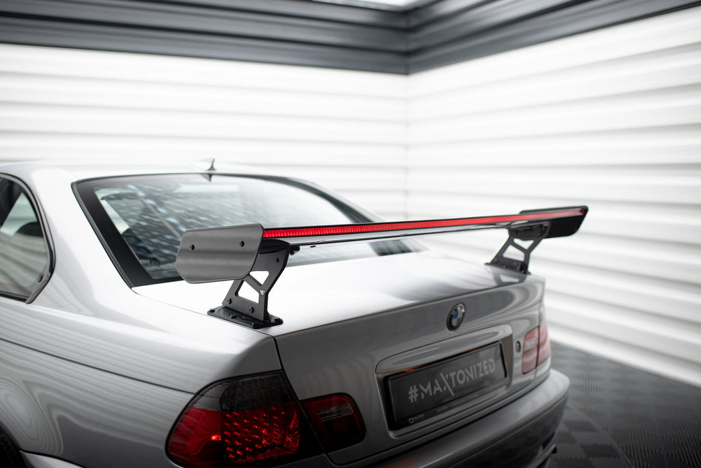 Maxton Design Alerón de carbono With External Brackets Uprights + LED para BMW 3 Coupe E46 - imagen 3