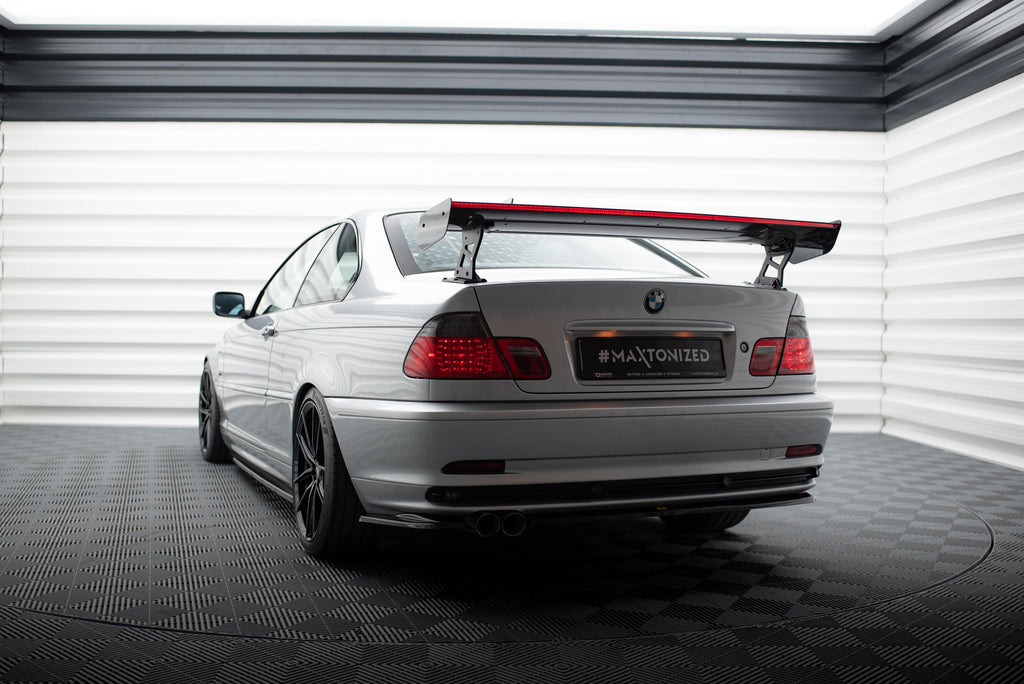 Maxton Design Alerón de carbono With External Brackets Uprights + LED para BMW 3 Coupe E46 - imagen 2