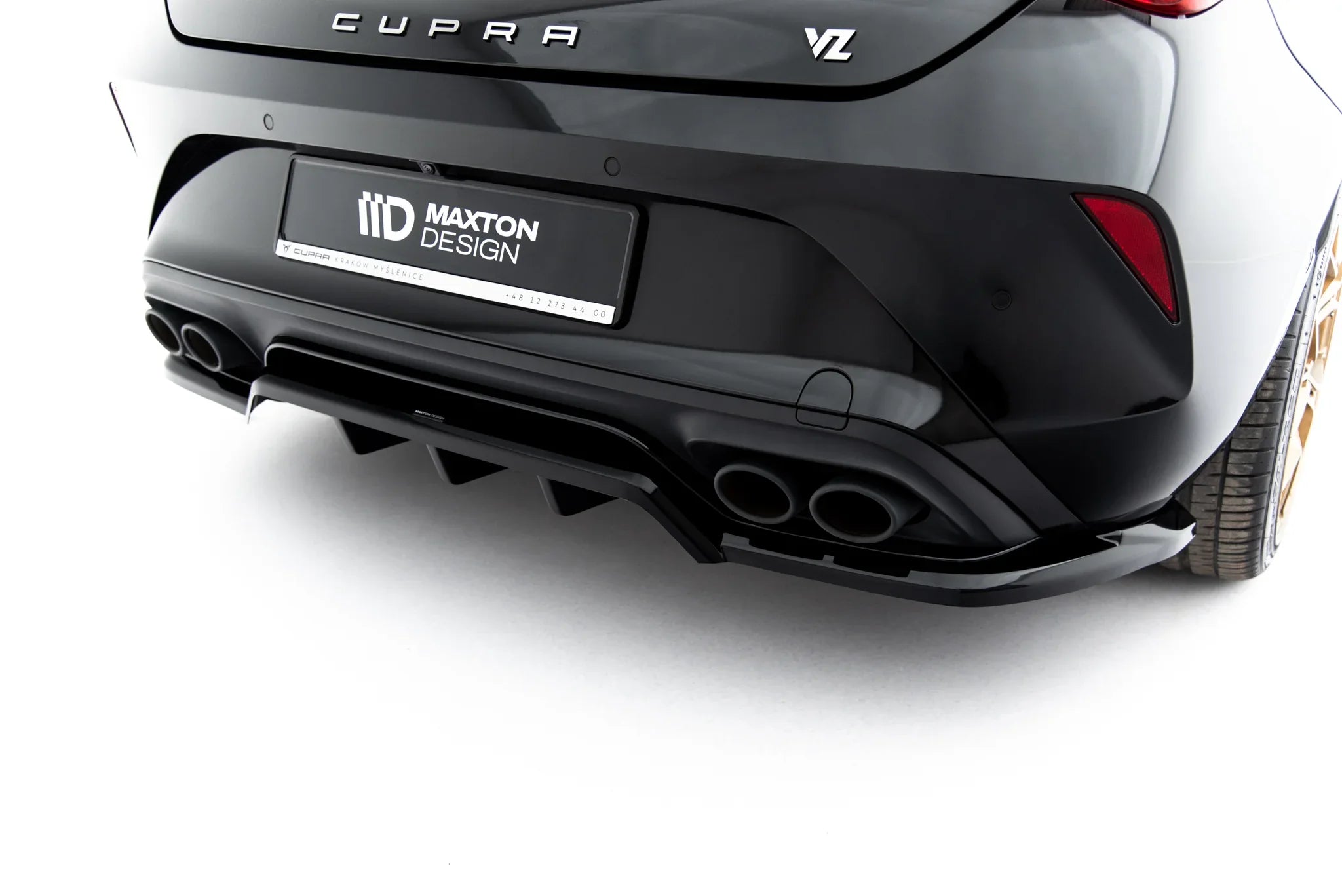 Maxton Design Splitter trasero (with vertical bars) V.2 para Cupra Leon Hatchback Mk1 Facelift - imagen 2