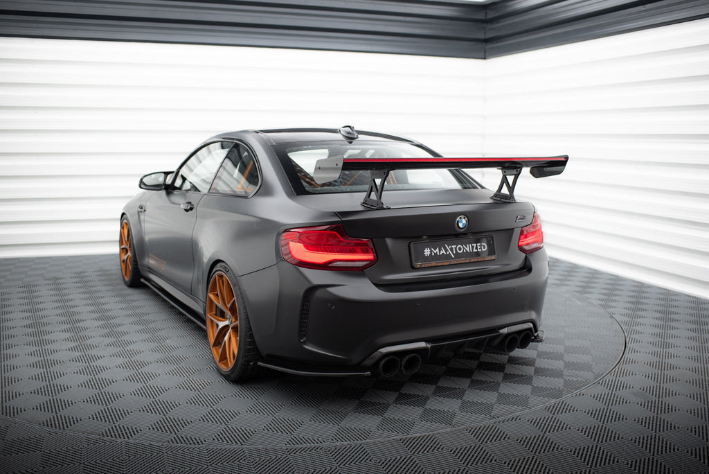 Maxton Design Alerón de carbono With Internal Brackets Uprights + LED para BMW M2 F87 / 2 / 2 M-Pack F22 - imagen 9