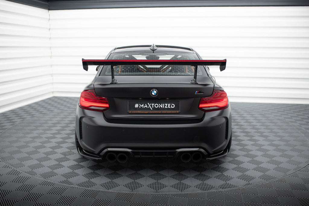 Maxton Design Alerón de carbono With Internal Brackets Uprights + LED para BMW M2 F87 / 2 / 2 M-Pack F22 - imagen 7
