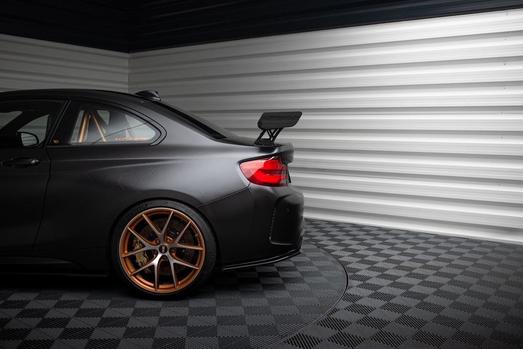 Maxton Design Alerón de carbono With External Brackets Uprights + LED para BMW M2 F87 / 2 / 2 M-Pack F22 - imagen 15