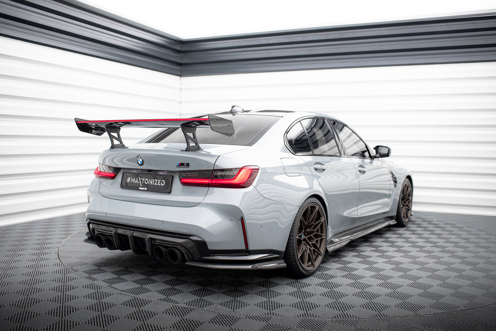 Maxton Design Alerón de carbono With Internal Brackets Uprights + LED para BMW M3 G80 / M340i G20 / 3 M-Pack G20 / 3 Standard G20 - imagen 1
