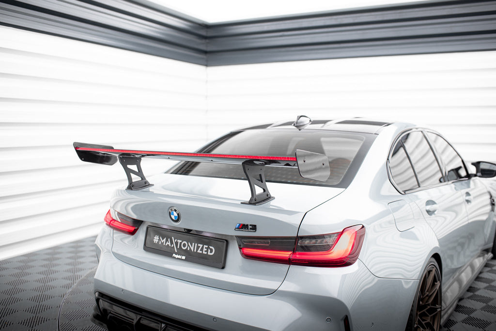 Maxton Design Alerón de carbono With Internal Brackets Uprights + LED para BMW M3 G80 / M340i G20 / 3 M-Pack G20 / 3 Standard G20 - imagen 2