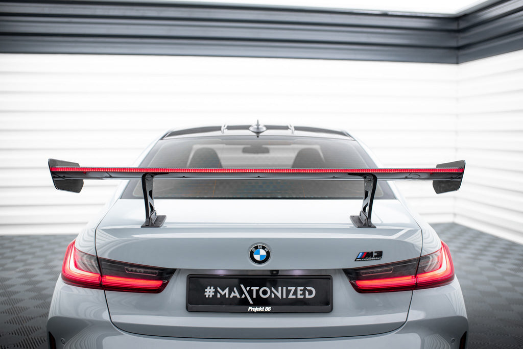 Maxton Design Alerón de carbono With Internal Brackets Uprights + LED para BMW M3 G80 / M340i G20 / 3 M-Pack G20 / 3 Standard G20 - imagen 3