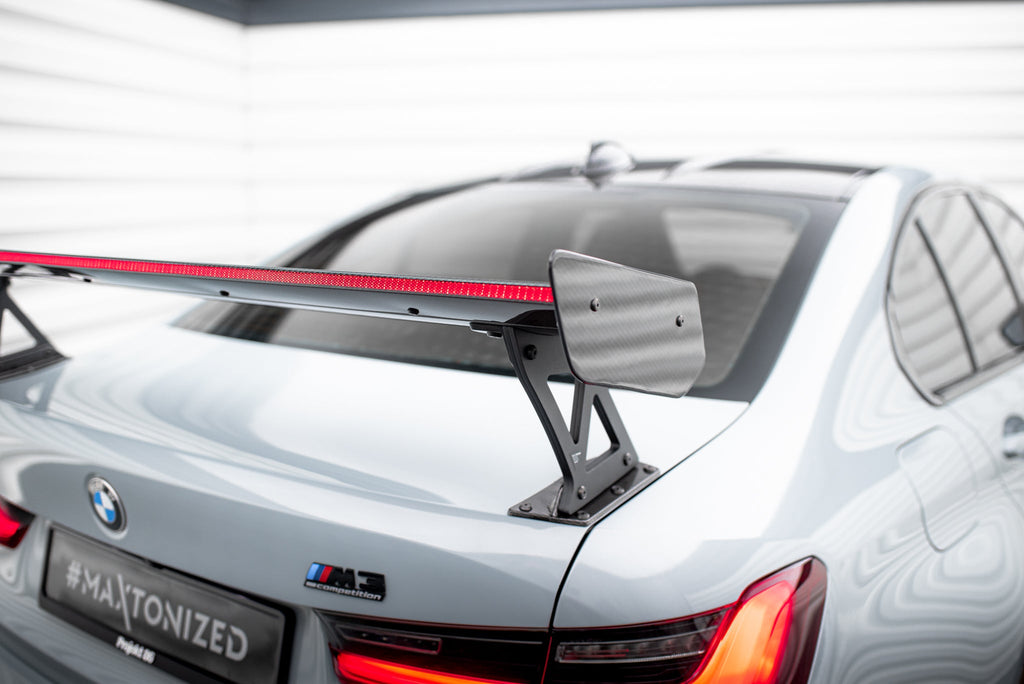 Maxton Design Alerón de carbono With External Brackets Uprights + LED BMW M3 G80 / M340i G20 / 3 M-Pack G20 / 3 Standard G20 - imagen 3