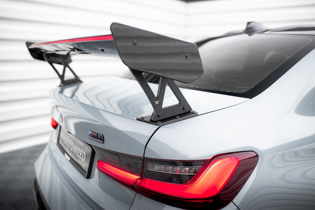 Maxton Design Alerón de carbono With External Brackets Uprights + LED BMW M3 G80 / M340i G20 / 3 M-Pack G20 / 3 Standard G20 - imagen 5