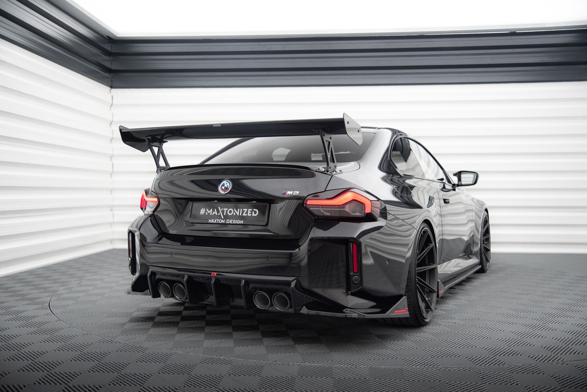 Maxton Design Carbon Fiber Spoiler With External Brackets Uprights para BMW M2 G87 / M240i / 2 M-Pack / 2 Standard G42 - imagen 2