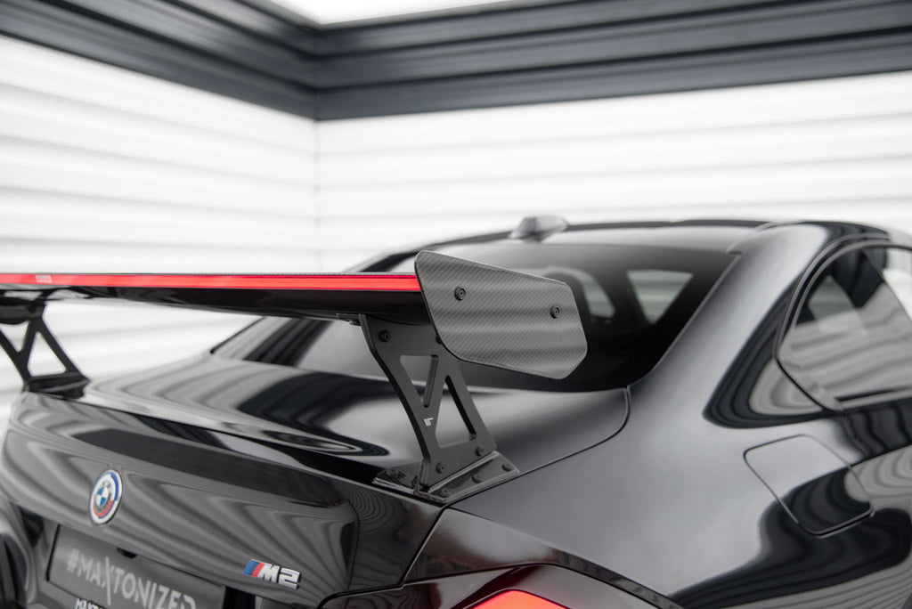 Maxton Design Carbon Fiber Spoiler With External Brackets Uprights +LED light para BMW M2 G87 / M240i / 2 M-Pack / 2 Standard G42 - imagen 6