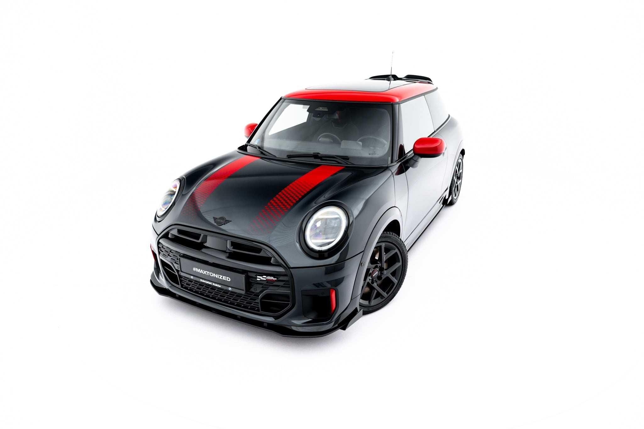 Maxton Design Street Pro Front Splitter + Flaps para Mini Cooper John Cooper Works F66 - imagen 3