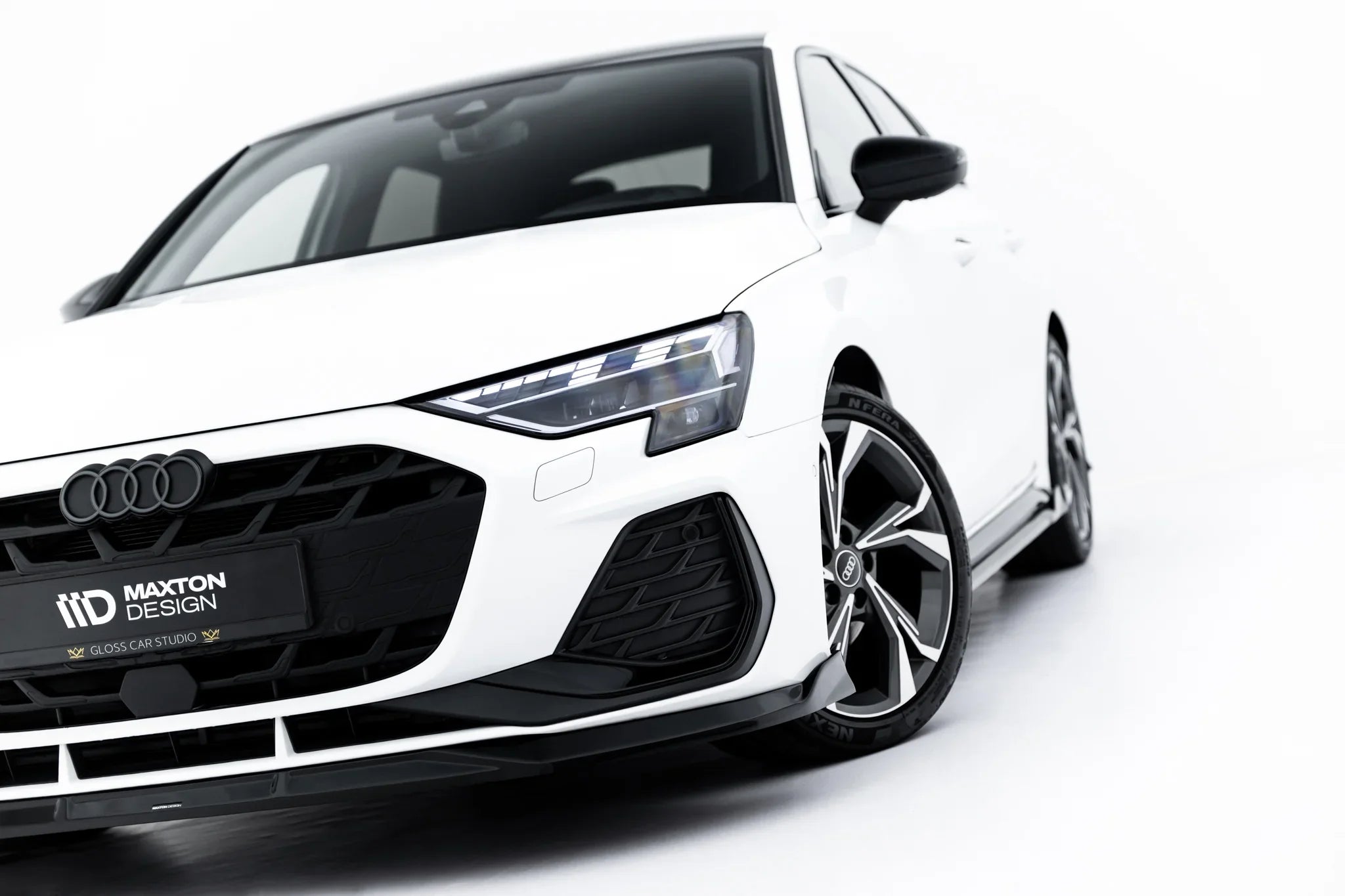 Maxton Design Splitter delantero V.3 para Audi S3 Sportback / A3 S-line Sportback 8Y Facelift - imagen 4