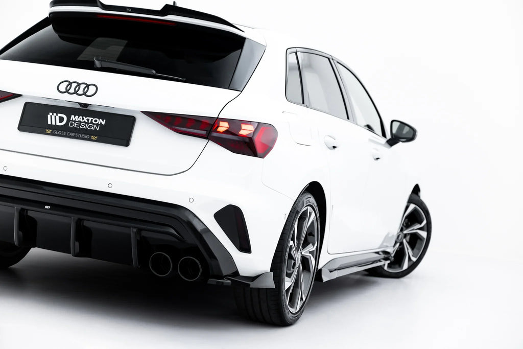 Maxton Design Splitters laterales traseros V.4 para Audi S3 Sportback 8Y Facelift - imagen 1