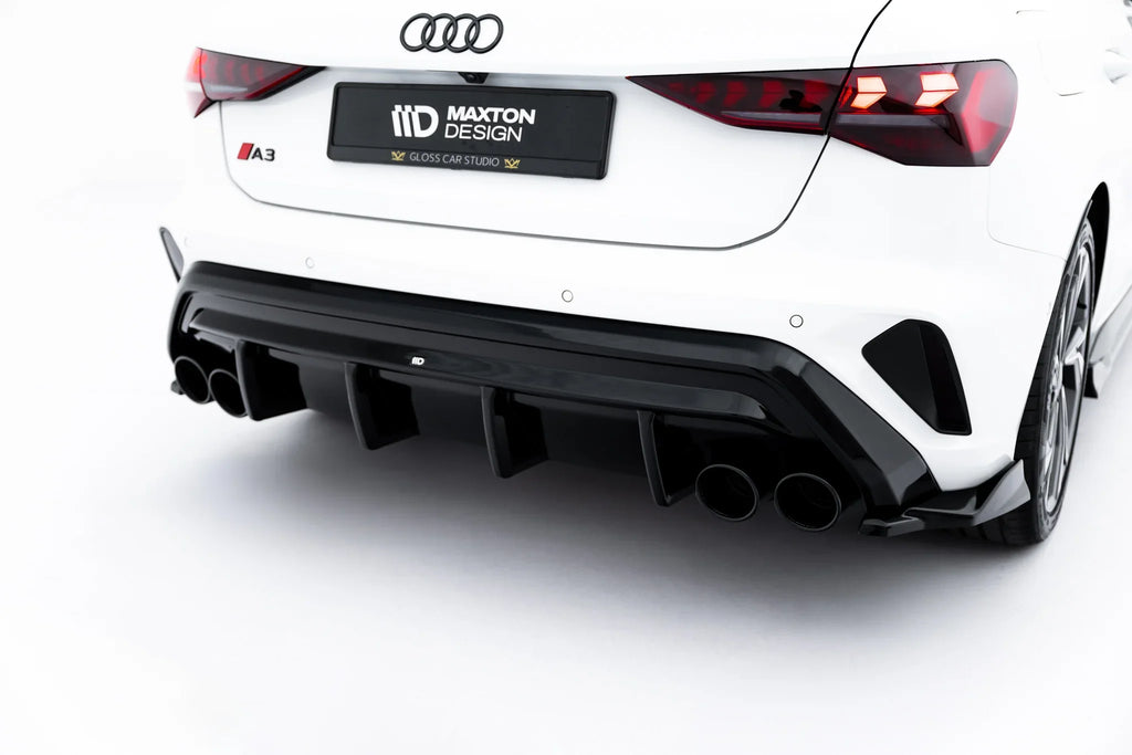 Maxton Design Difusor trasero + Exhaust Ends Imitation para Audi A3 S-Line Sportback 8Y Facelift - imagen 3