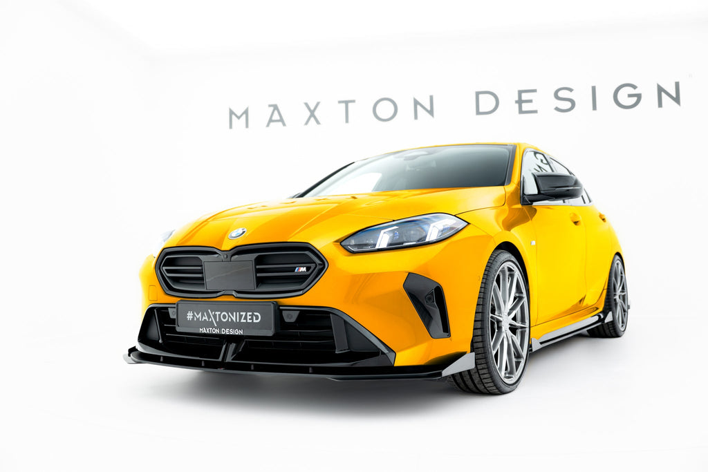 Maxton Design Street Pro Front Splitter + Flaps para BMW 1 M-Pack F70 - imagen 1