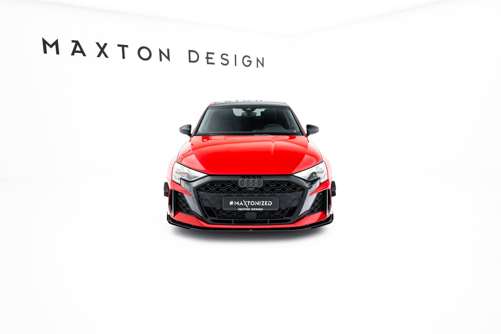 Maxton Design Street Pro Front Splitter + Flaps para Audi RS3 Sedan 8Y Facelift - imagen 2