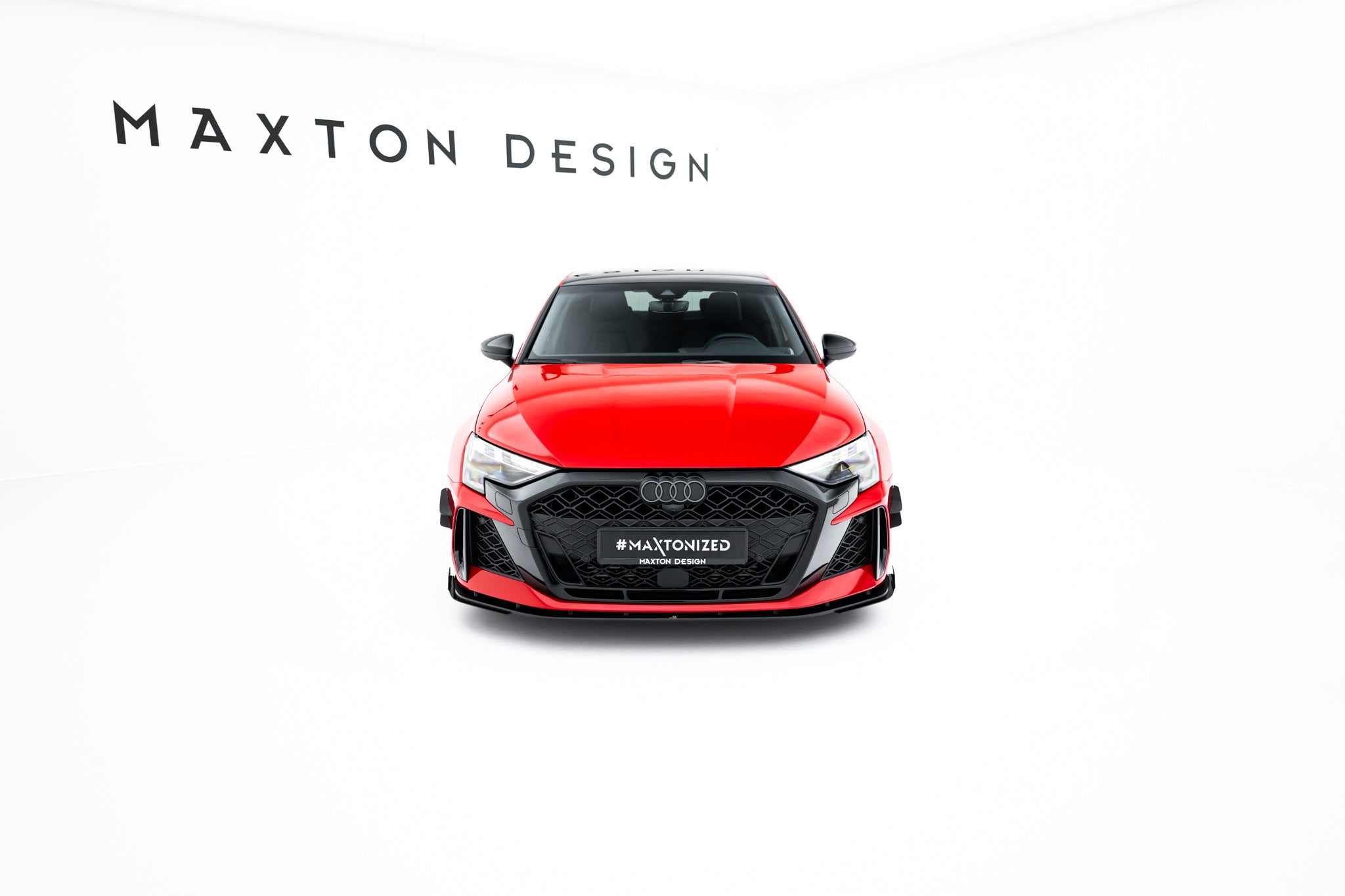 Maxton Design Street Pro Front Splitter + Flaps para Audi RS3 Sedan 8Y Facelift - imagen 2