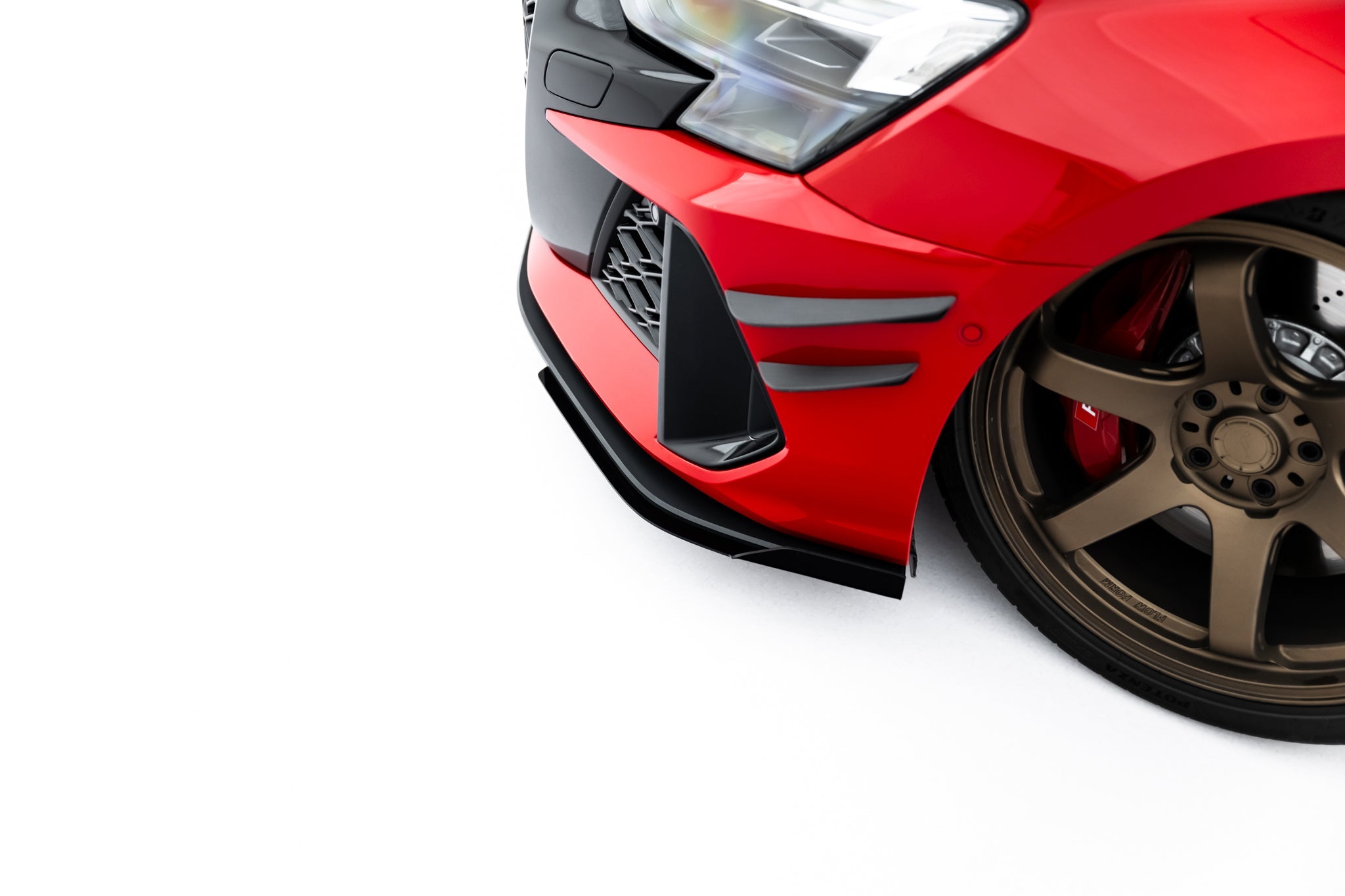 Maxton Design Street Pro Front Splitter + Flaps para Audi RS3 Sedan 8Y Facelift - imagen 6