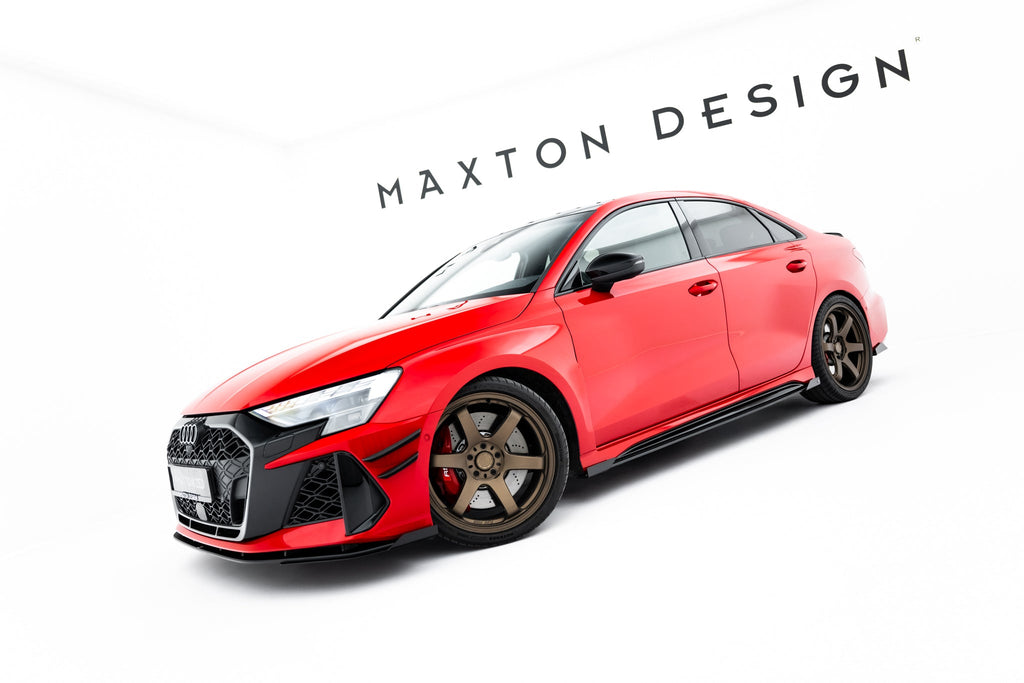 Maxton Design Street Pro Side Skirts Diffusers + Flaps para Audi RS3 Sedan 8Y Facelift - imagen 2