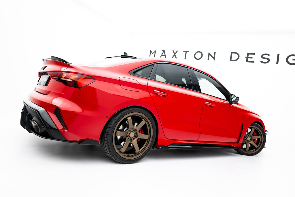 Maxton Design Street Pro Side Skirts Diffusers + Flaps para Audi RS3 Sedan 8Y Facelift - imagen 1
