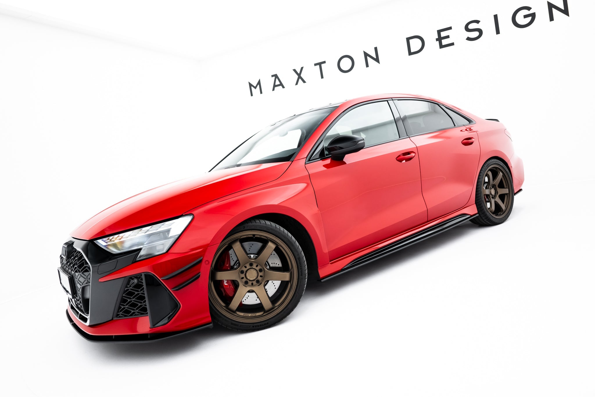 Maxton Design Street Pro Side Skirts Diffusers para Audi RS3 Sedan 8Y Facelift - imagen 2