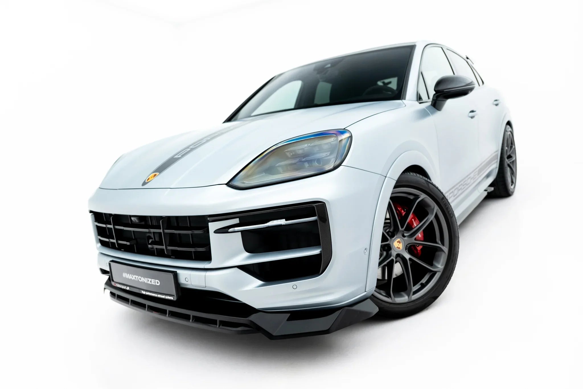 Maxton Design Splitter delantero para Porsche Cayenne GTS / Turbo Sport Pack / Turbo E-Hybrid GT Pack Coupe Mk3 Facelift - imagen 1