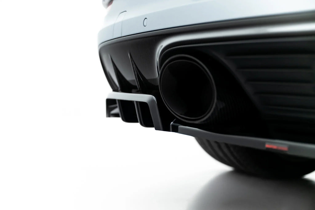Maxton Design Splitter trasero (with vertical bars) para Porsche Cayenne GTS / Turbo Sport Pack / Turbo E-Hybrid GT Pack Coupe Mk3 Facelift - imagen 5