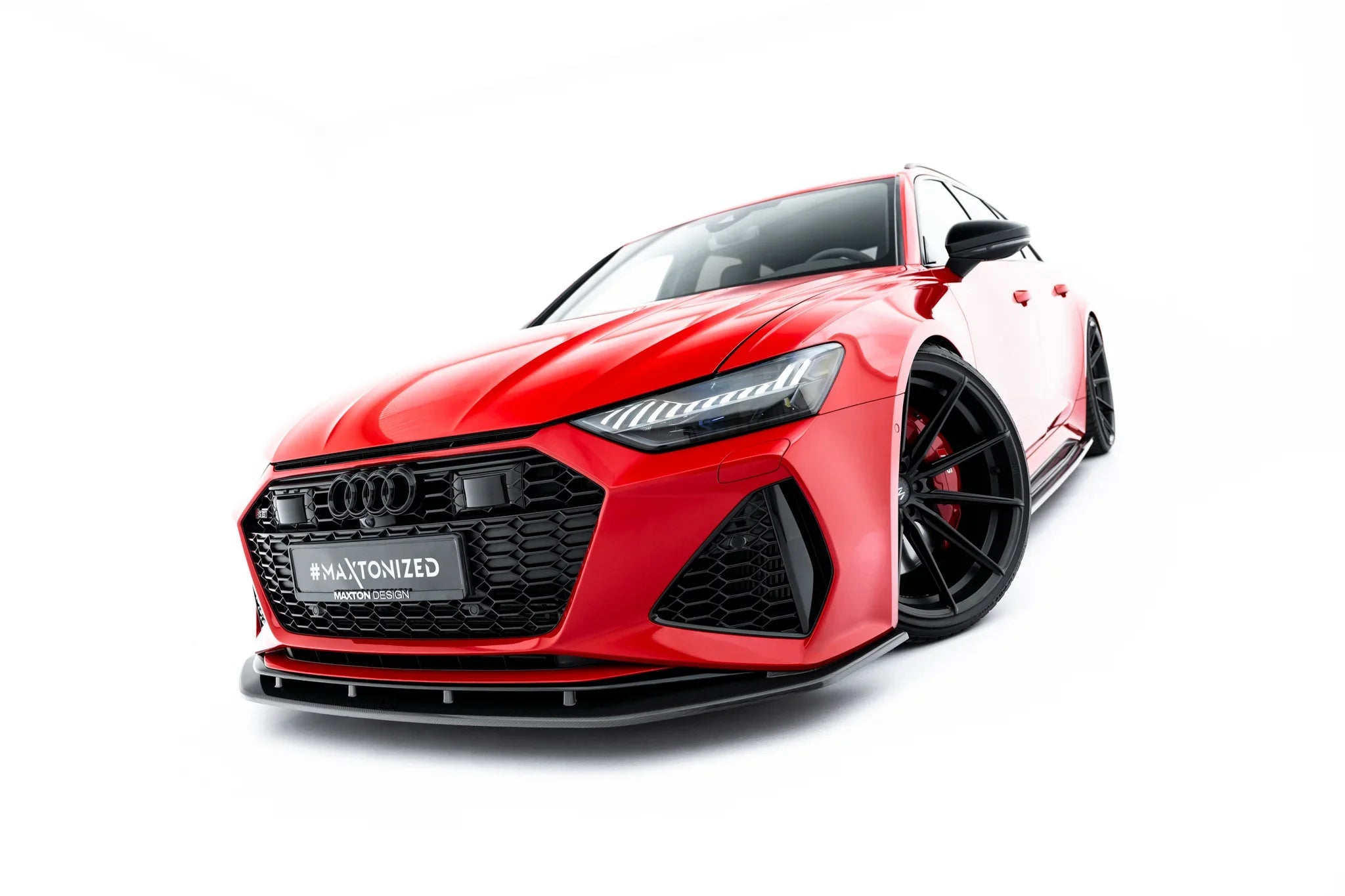 Maxton Design Splitter delantero de fibra de carbono pre-preg para Audi RS6 C8 / C8 Facelift - imagen 4