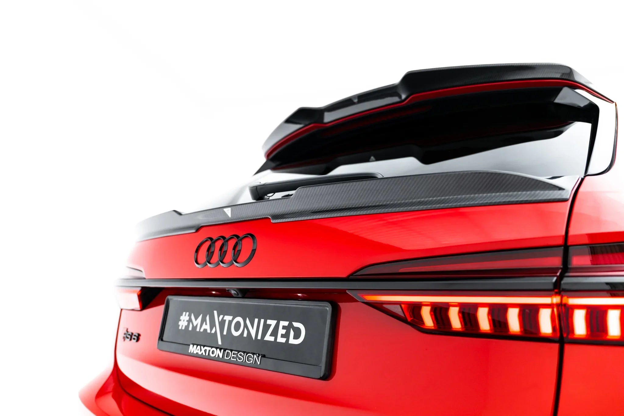 Maxton Design Prepreg Carbon Fiber Tailgate Spoiler (Upper) para Audi RS6 C8 / C8 Facelift - imagen 2