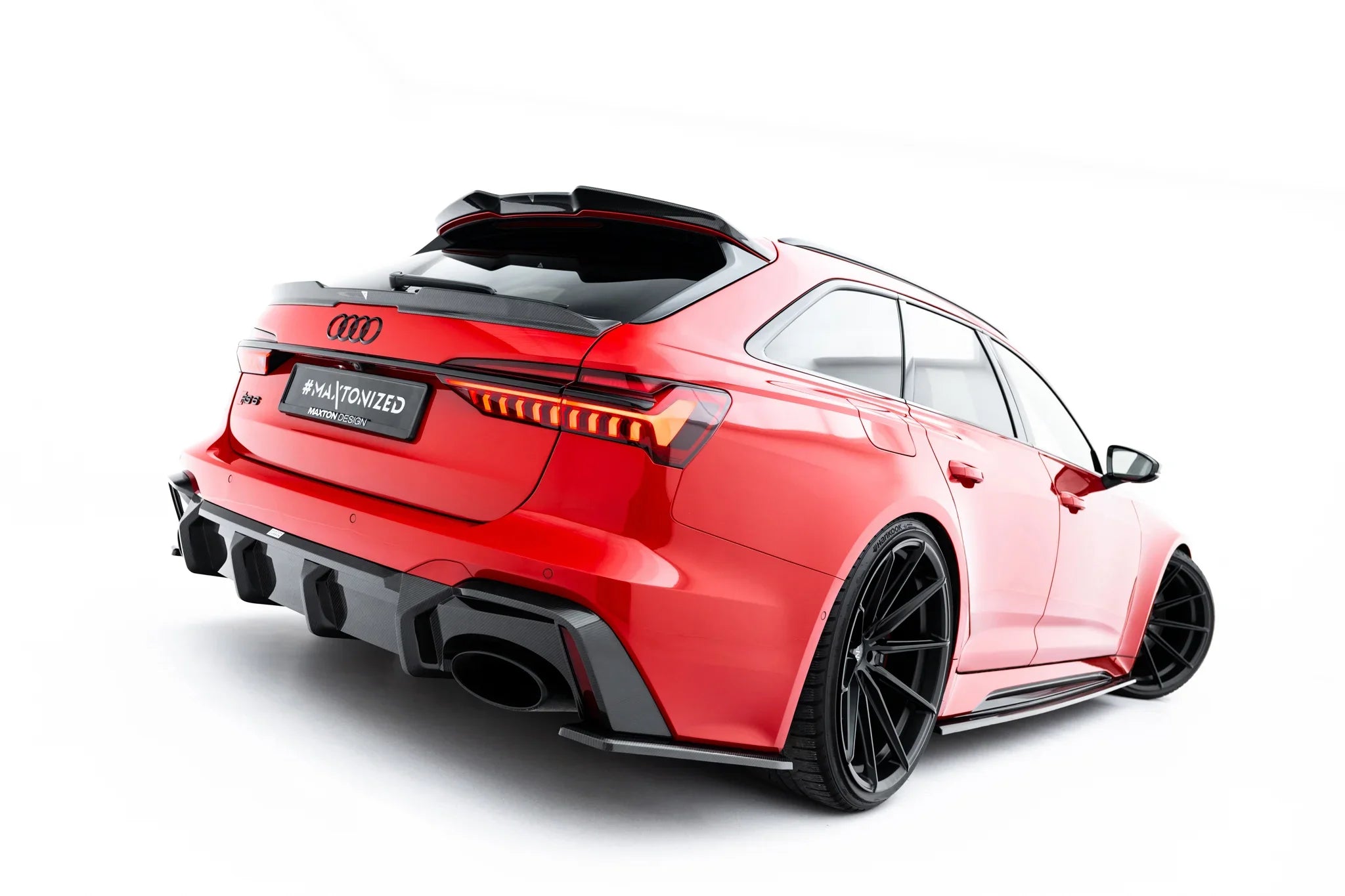 Maxton Design Splitters laterales traseros de fibra de carbono pre-preg para Audi RS6 C8 / C8 Facelift - imagen 3