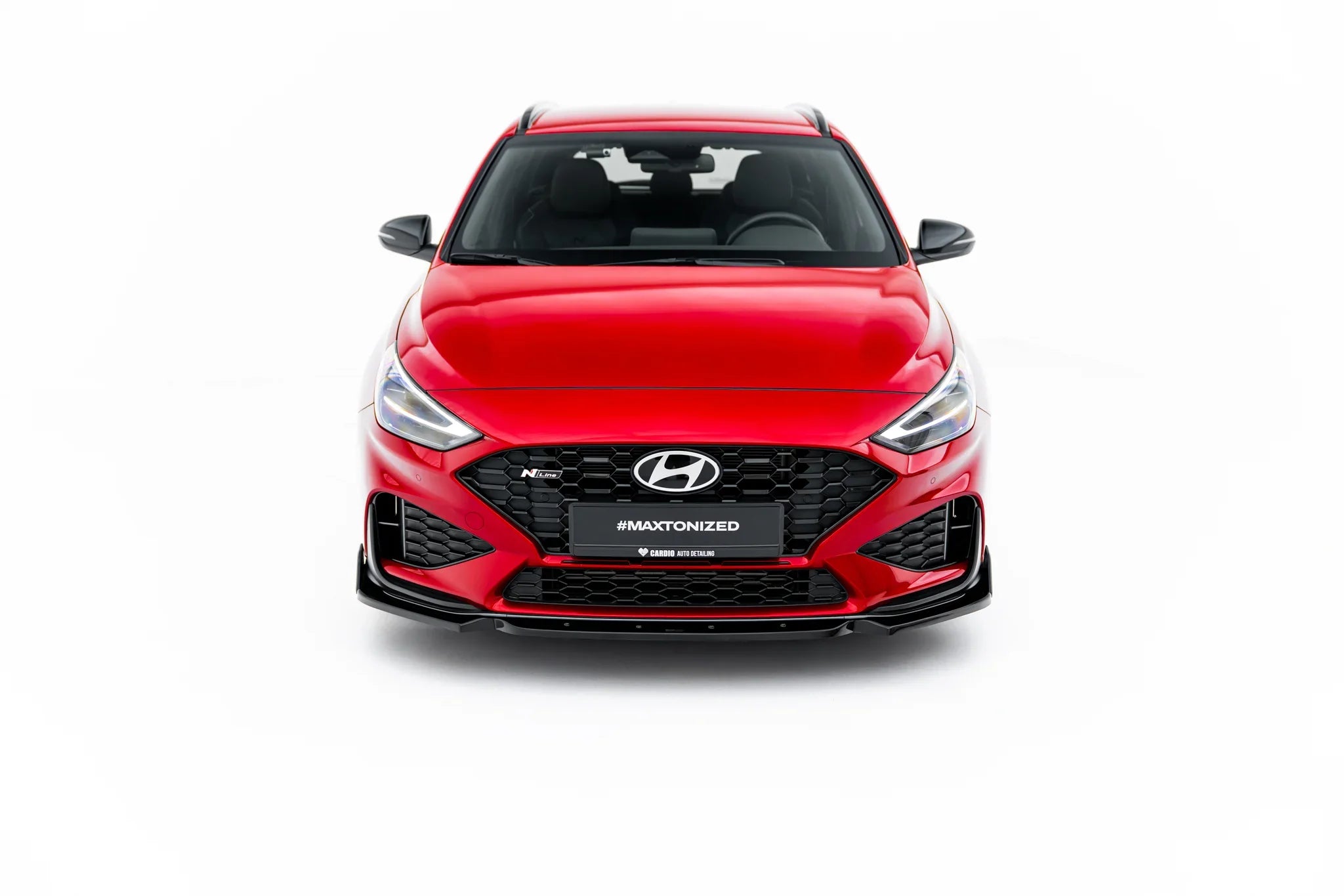 Maxton Design Splitter delantero V.1 + Flaps para Hyundai I30 N-Line Wagon Mk3 Facelift - imagen 3