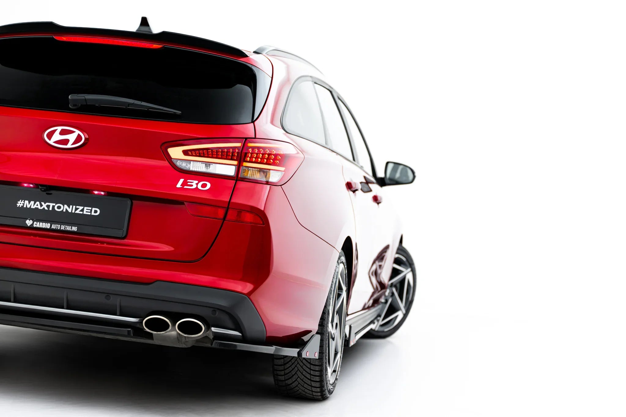 Maxton Design Splitters laterales traseros V.2 + Flaps para Hyundai I30 N-Line Wagon Mk3 Facelift - imagen 2