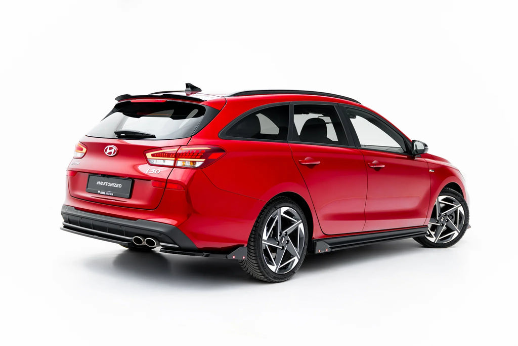Maxton Design Splitters laterales traseros V.2 + Flaps para Hyundai I30 N-Line Wagon Mk3 Facelift - imagen 1