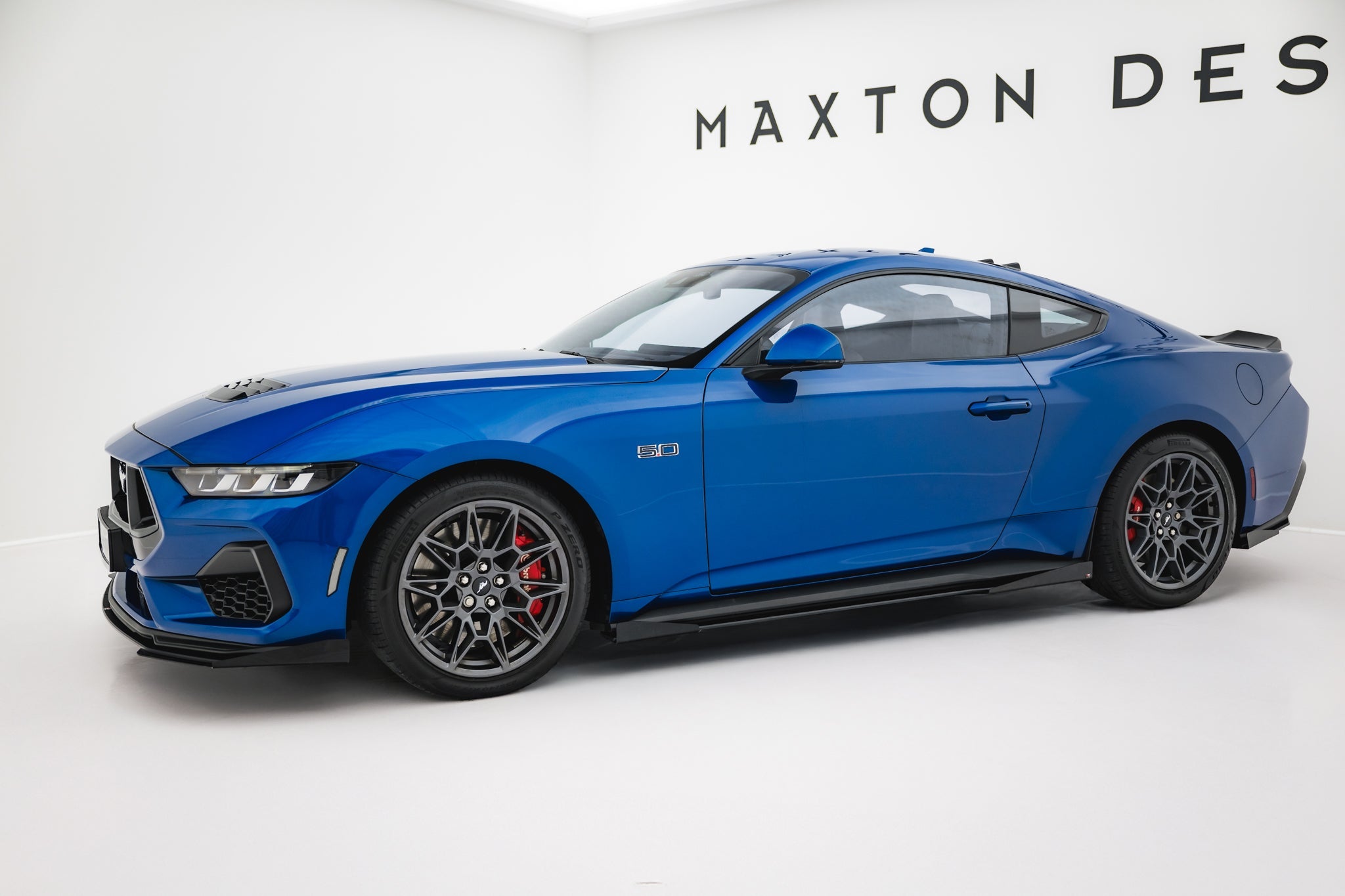Maxton Design Street Pro Side Skirts Diffusers + Flaps para Ford Mustang GT Mk7 - imagen 2