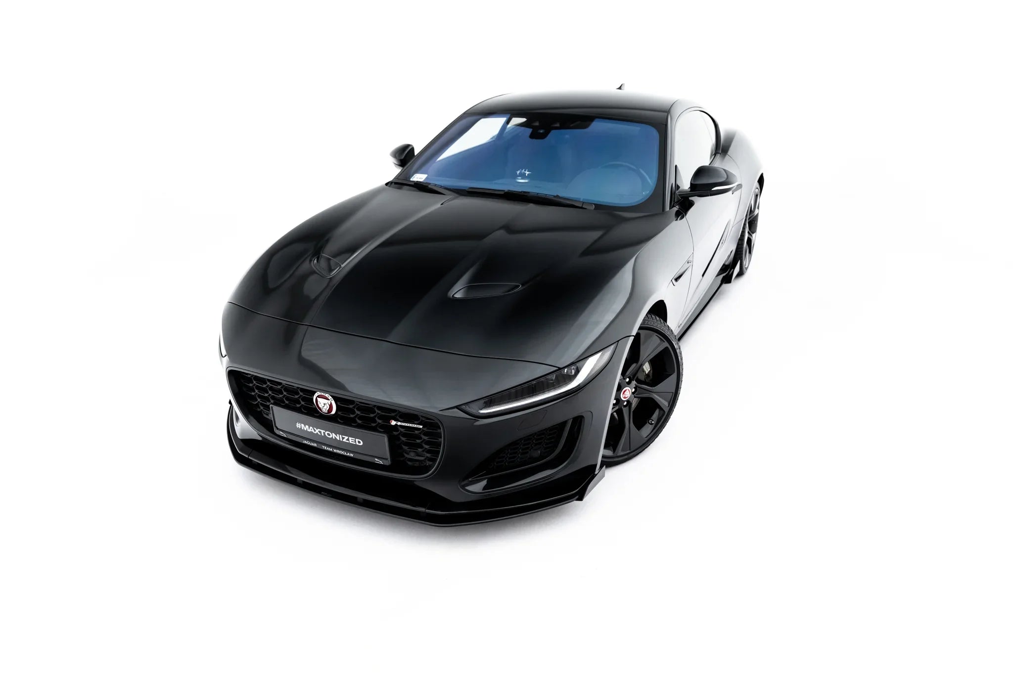 Maxton Design Street Pro Front Splitter + Flaps para Jaguar F-Type X152 Facelift 2 - imagen 3