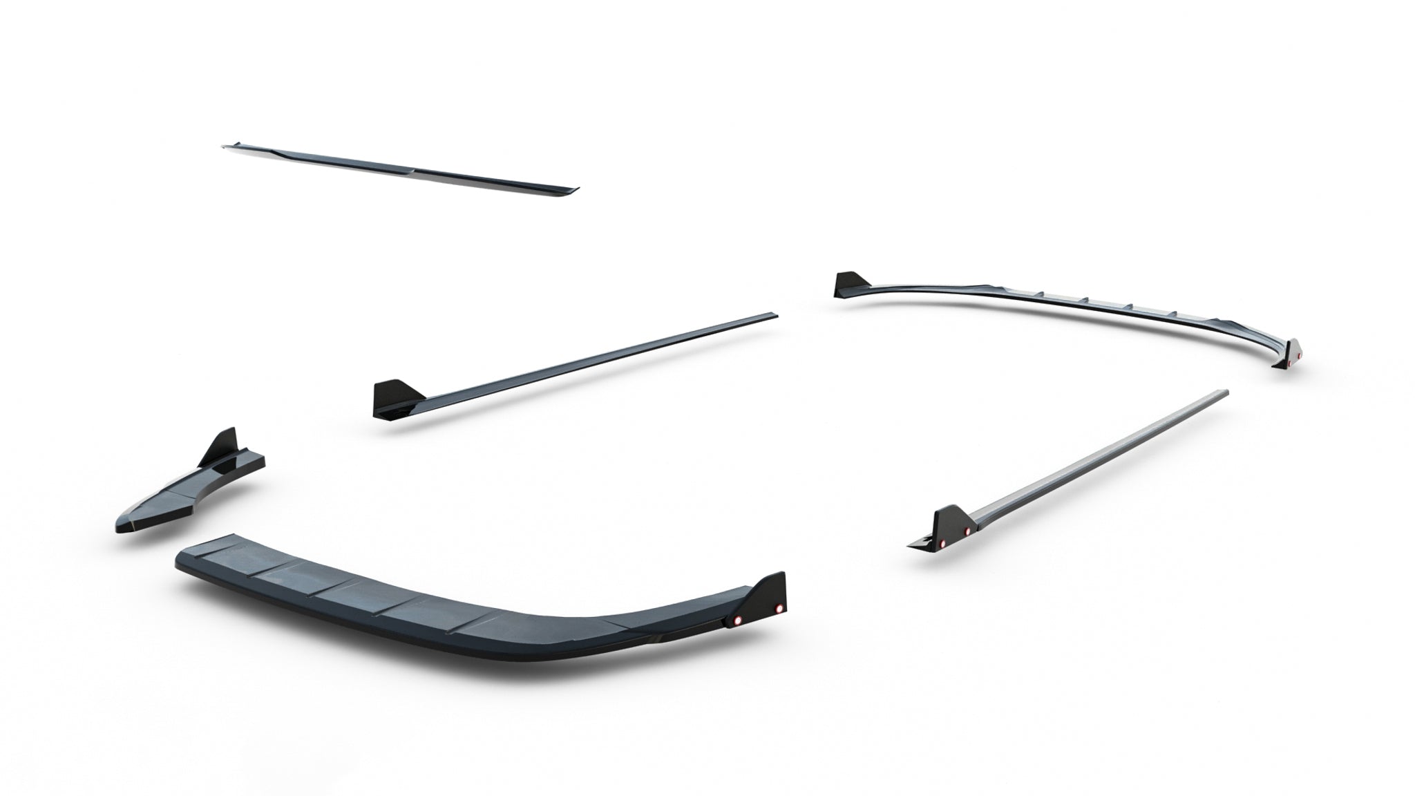 Maxton Design Set of Splitters V.1 para Hyundai I30 N-Line Wagon Mk3 Facelift - imagen 15