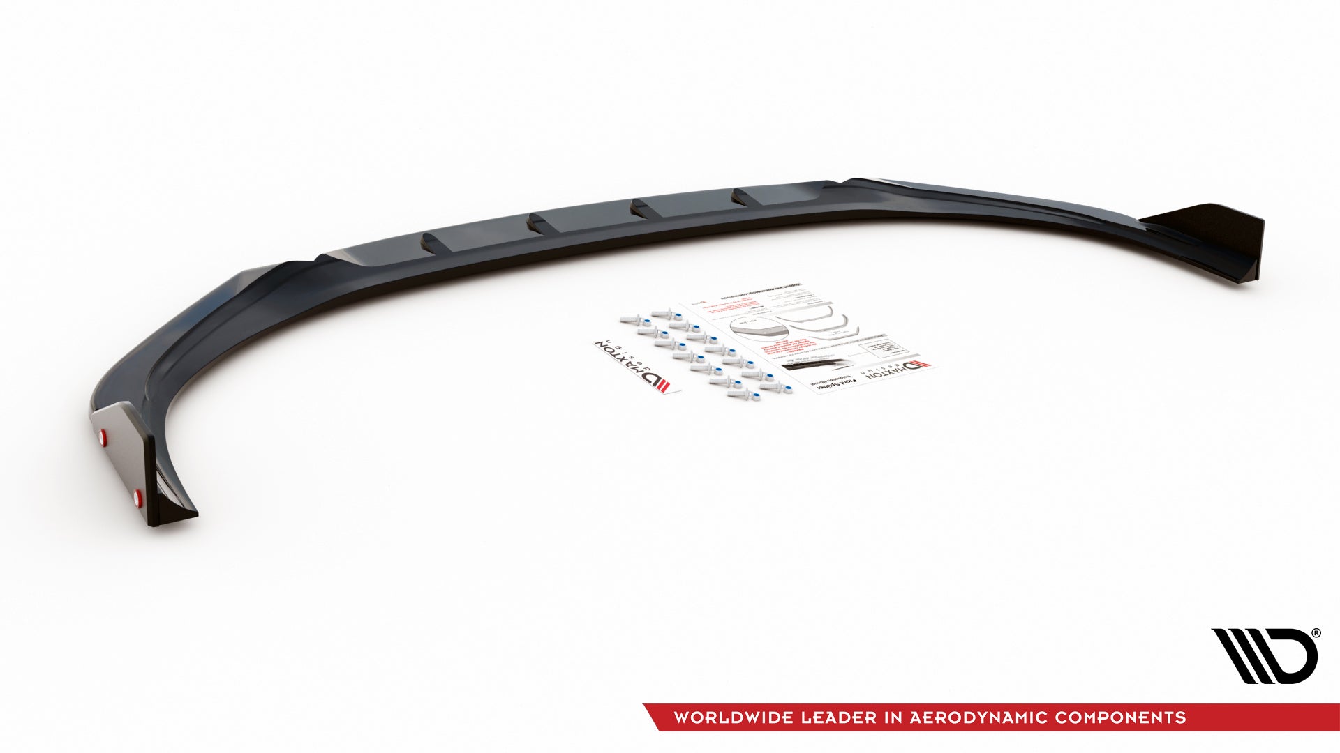 Maxton Design Splitter delantero V.1 + Flaps para Hyundai I30 N / I30 N-Line Hatchback/Fastback Mk3 Facelift - imagen 5