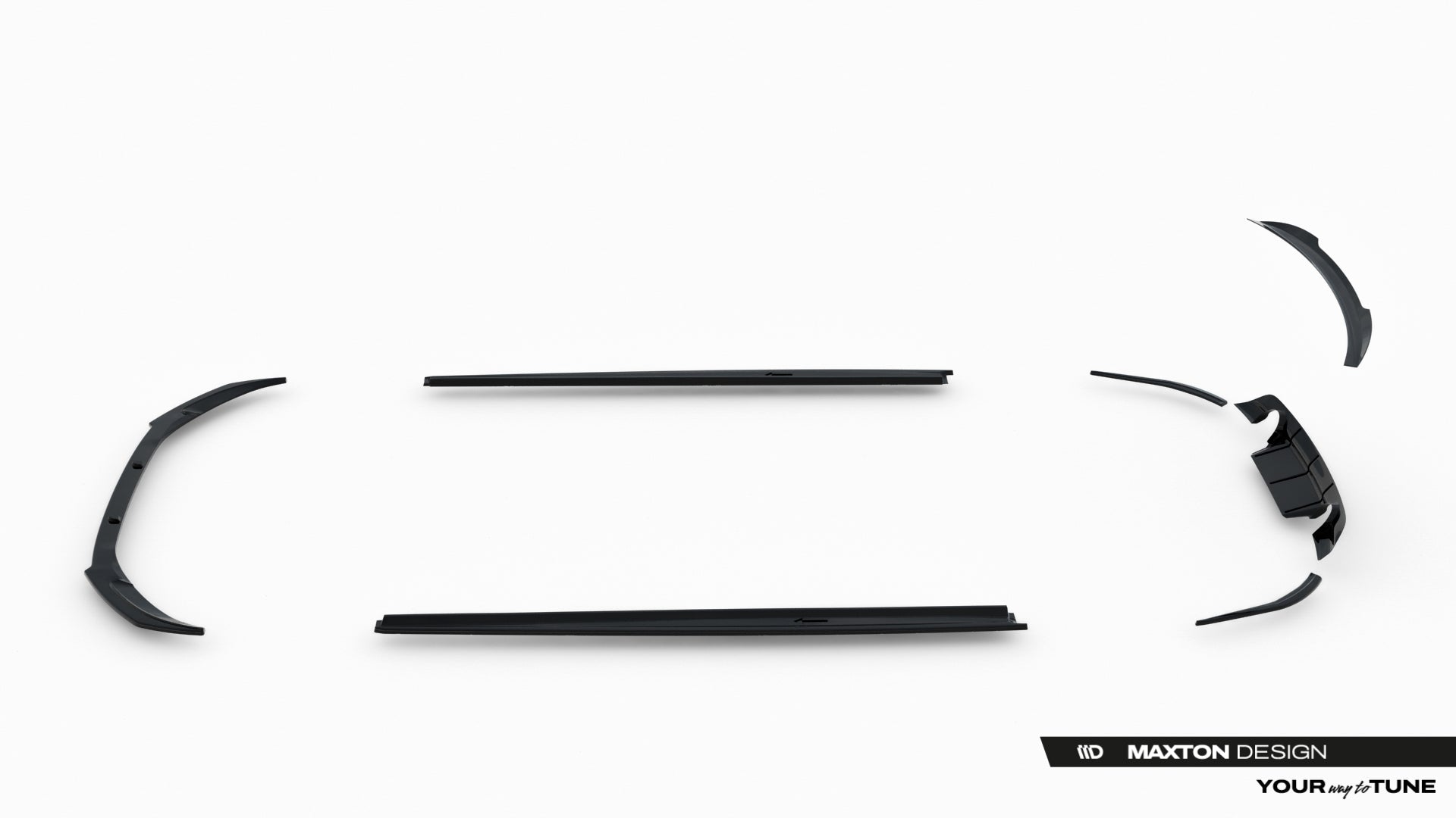 Maxton Design Set of Splitters para Jaguar XE R-Dynamic X760 Facelift - imagen 17