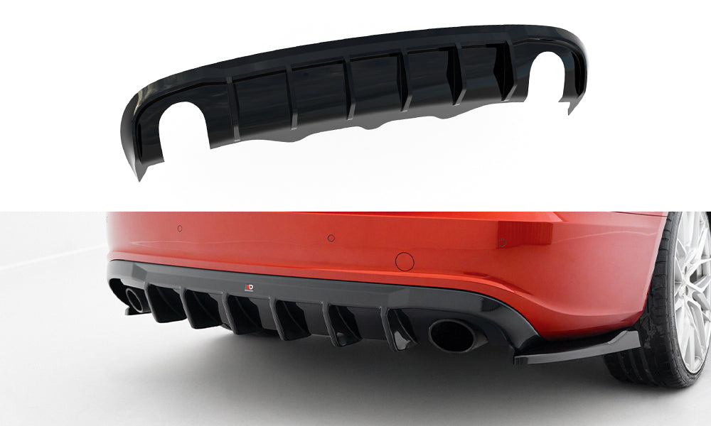 Maxton Design Difusor trasero para Audi A5 S-Line Sportback 8T (Version with dual Exhaust tips on one side) - imagen 5