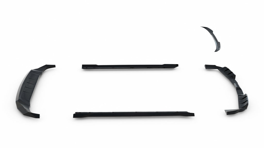 Maxton Design Set of Splitters para Porsche Cayenne GTS / Turbo Sport Pack / Turbo E-Hybrid GT Pack Coupe Mk3 Facelift - imagen 15