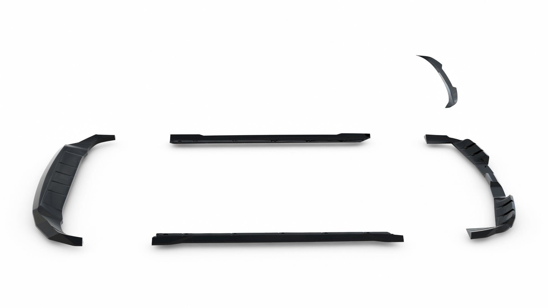 Maxton Design Set of Splitters para Porsche Cayenne GTS / Turbo Sport Pack / Turbo E-Hybrid GT Pack Coupe Mk3 Facelift - imagen 15