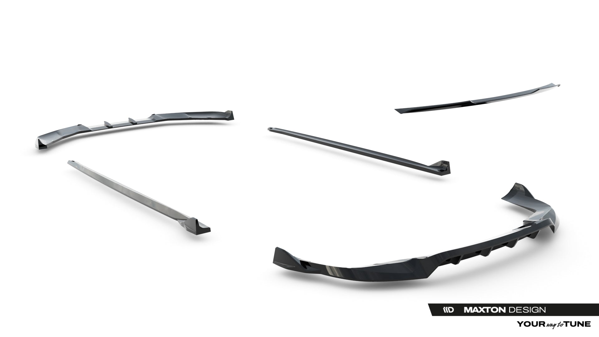 Maxton Design Set of Splitters para Porsche Panamera 4 / 4S E-Hybrid / 4 E-Hybrid 972 - imagen 17