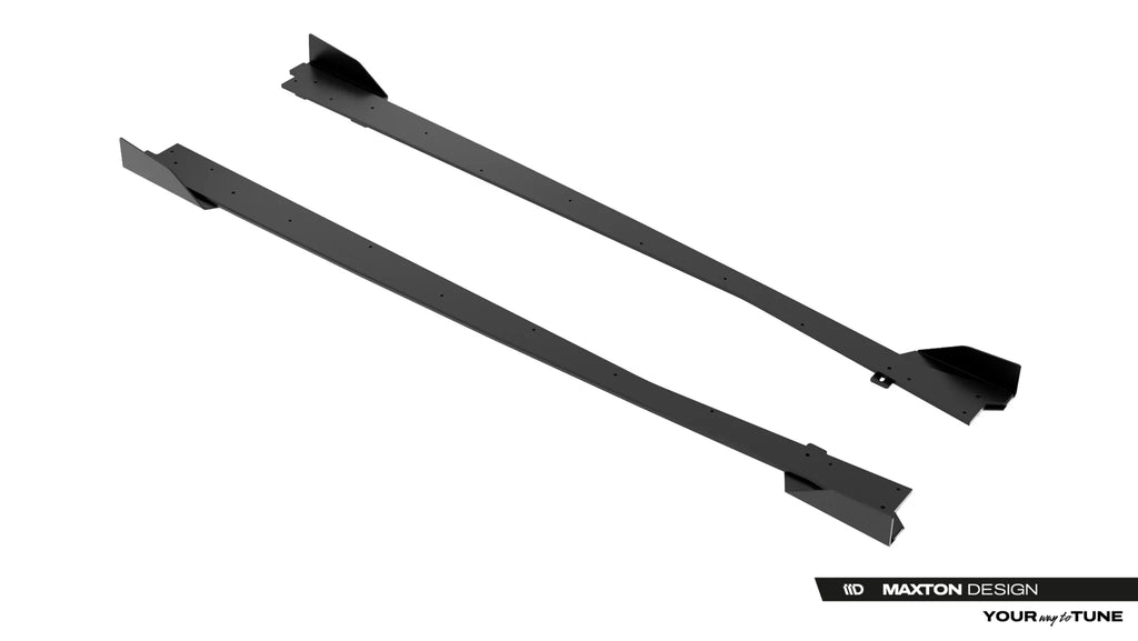 Maxton Design Street Pro Side Skirts Diffusers + Flaps para Jaguar F-Type X152 Facelift 2 - imagen 7