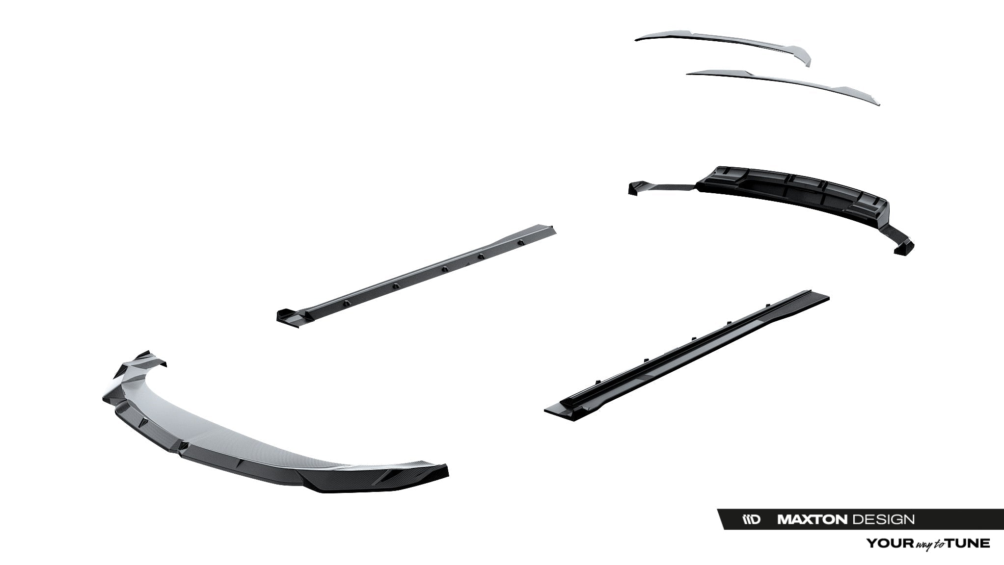 Maxton Design Set of Prepreg Carbon Splitters para Lamborghini Urus Mk1 - imagen 17