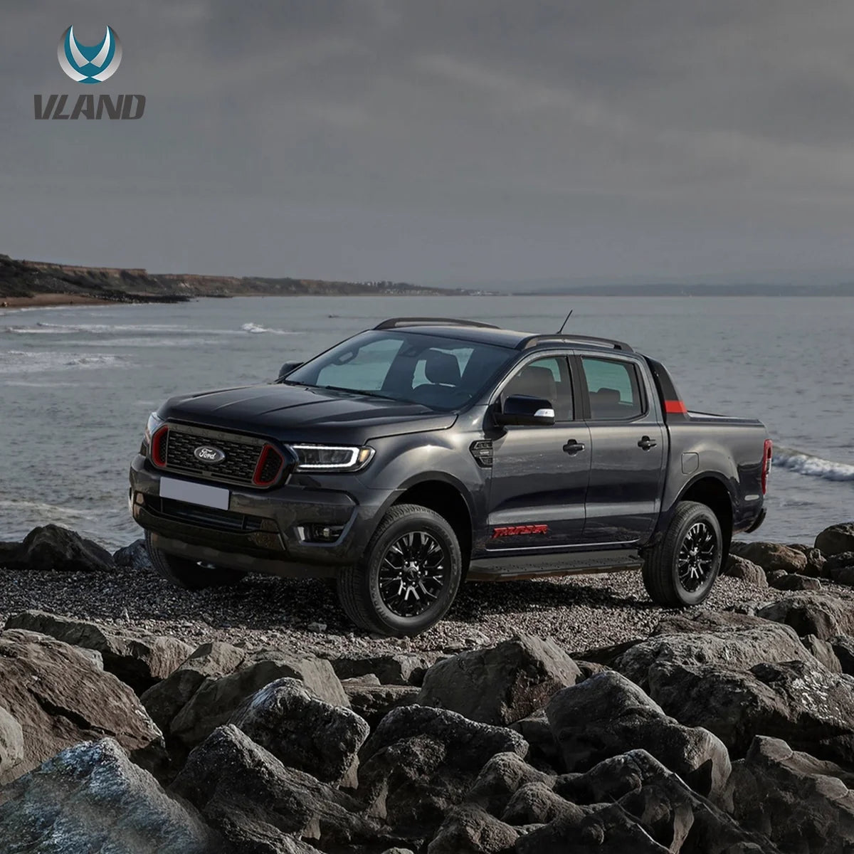Faros delanteros VLAND 15-21 Ford Ranger [International Types] LED Reflection Bowl — LED E-Mark | imagen 6
