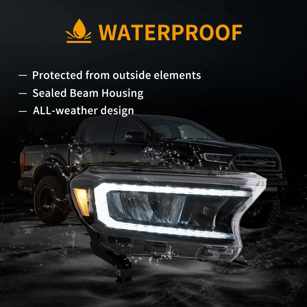 Faros delanteros VLAND 19-23 Ford Ranger [US Types] LED Reflection Bowl — LED E-Mark | imagen 8