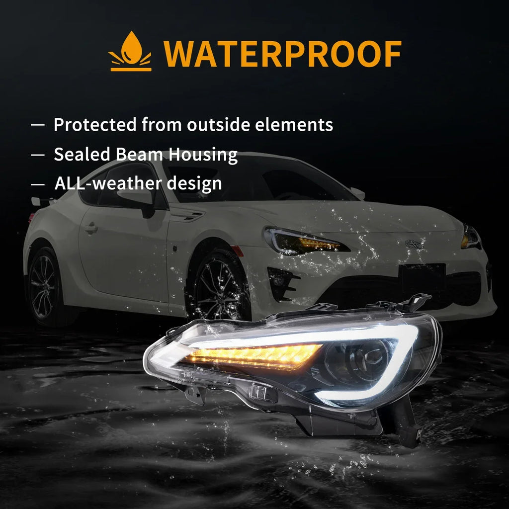 Faros delanteros VLAND 12–21 Toyota 86/GT86, Subaru Brz, Scion Frs Full LED proyector Bi-LED — LED E-Mark | imagen 8