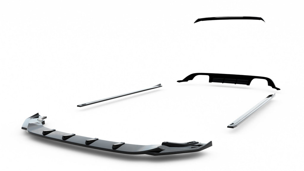 Maxton Design Set Of Splitters V.2 para Volkswagen Golf R Hatchback Mk7 Facelift - imagen 14